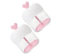 Beaupretty 2 Piezas Taza Espumadora Facial Fabricante de Espuma Transparente para Limpieza Facial Creación de Espuma Suave y Rica para Limpiadores y Gel de Ducha Forma Color Rosa