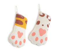 Beaupretty 2 piezas Toalla Infantil con Diseño de Pata de Animal Esponja para Baño de Bebés Rayas y Estampado para Limpiar y Secar Delicadamente la Piel Baño Playa