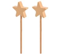 Beaupretty 2 Piezas Varita De Hada Estrella Hada Sin Terminar Accesorios De Fotos para Cosplay Manualidades De Grafiti para Decoraciones De Fiesta