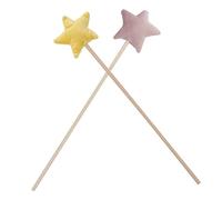 Beaupretty 2 Piezas Varita Mágica Forma de de Hadas Decorativas para Fiestas de Cumpleaños Accesorios Multifuncionales Diseño para Niñas