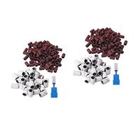 Beaupretty 2 Series Anillo De Lijado Bandas Clavos Lima De Uñas Para Uñas Gruesas. Banda De Lijado Gel Removedor De Arena Banda Para Pulir Uñas Pulidora Manguito De Lijado 201 Piezas