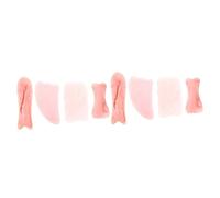 Beaupretty 2 Series Herramienta De Raspado De Piedra Rascadores Linfático Para Raspador De Masaje Herramienta Facial Herramienta De Masaje Piedra Gua Sha Resina Sintética Rosa 4 Piezas*2