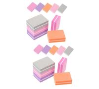 Beaupretty 2 Series Lima De Uñas Buffer Cutícula Lijado Bloquear Clavo Bloque De Tampón De Uñas Herramientas De Uñas Para Mujeres Lima De Manicura Amortiguadores De Uñas Esponja 100 Piezas*2