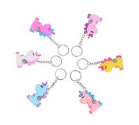 Beaupretty 2 Series Llaveros De Unicornio De Pvc Accesorios Colgantes Para Claves Para Cumpleaños Y Ocasiones Especiales 6 Piezas X 2