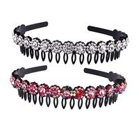 Beaupretty 2 Uds Diadema Antideslizante Con Diamantes Bandas Para La Cabeza Diademas Para Niñas Cintas Para El Cabello Diademas Para Niñas Antideslizantes Diadema Para Mujeres