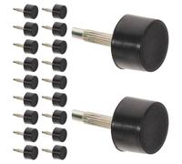 Beaupretty 20 Pares de Tapas de Tacón Redondas de Tpu Negras Antideslizantes para Reparación y Restauración Profesional de Tacones Altos de Mujer