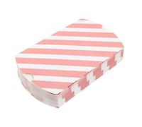 Beaupretty 20 Piezas Caja de a rayas casarse oscuro casos presentes a rayas Boda tratar cajas envoltorios de cajas de dulces de papel cajas de cajas de golosinas rosa
