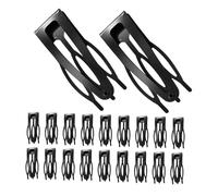 Beaupretty 20 Piezas Clips de Metal Negros para Mujer Mini Horquillas para Peinados Broches Laterales para Flequillo Accesorios Versátiles para Tipo de Cabello