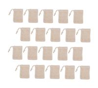 Beaupretty 20 Piezas Contenedor De Vacío Bolsas De Jabón Facial Bolsas De Jabón De Malla Contenedores De Almacenamiento Tubo Del Cartel Limpieza De Bolsas De Jabón Bálsamo Sabana De Algodon