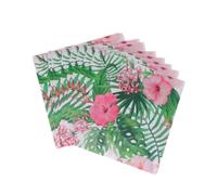 Beaupretty 20 Piezas Servilletas de Papel para Fiestas Decorativas Tropicales Hawaianas Cena Fiestas de Primavera Bodas y Aniversarios para Luau Hawaianas Guardanapos