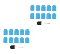 Beaupretty 20 Piezas Tapa De Arena Para Uñas Broca De Cerámica Para Uñas Gel De Uñas Herramientas De Uñas Acrílicas Broca De Manicura Archivo De Taladro De Uñas Tapa De Anillo De Lijado