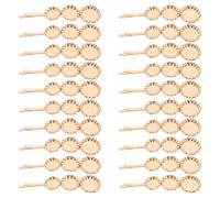 Beaupretty 20 Pinzas Cabello Doradas de Metal con Bandejas Redondas para Diseño DIY y Uso Diario, Accesorios Artesanales Ligeros y Cómodos para Peinados Elegantes