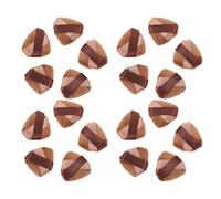 Beaupretty 20 Unidades Mini Triangular Crystal Velvet Powder Puff Esponja Maquillaje para Base y Polvos Doble Cinta Antideslizante para Aplicación Precisa Zonas Delicadas Herramienta de