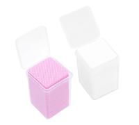 Beaupretty 200 Piezas Almohadillas De Limpieza De Pestañas Frotar Quitaesmalte De Uñas En Gel Recipiente Para Remojo De Uñas Agente De Mudanzas Bigudí Lavable Bomba Recargable Algodón