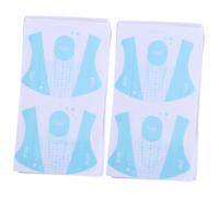 Beaupretty 200 Piezas herramienta de uñas gel uñas gel de uñas herramienta de extensión de manicura pegatinas de uñas de gel accesorios formulario de guía de arte de uñas Curtido