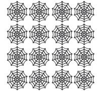 Beaupretty 200 Unidades Telaraña de Plástico Negra para Decoración de Halloween Diseño Realista y Fácil Instalación, Adecuado para Fiestas y Casas Embrujadas