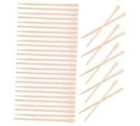Beaupretty 200piezas Palitos De Cera De Madera Desechables para Depilación De Aplicadores Prácticos para Cera Facial y Manualidades para Uso Casa y Salón Seguridad y Comodidad La