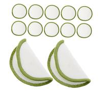 Beaupretty 20piezas Discos Desmaquillantes De Algodón De Bambú Unidades Reutilizables Para Limpiar y Cuidar La