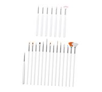 Beaupretty 22piezas Pinceles Uñas Decoración Kit Herramientas Pintura Bolígrafos Delineador