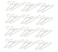 Beaupretty 24 Piezas Colgadores De Vestimenta De Muñecas Muebles De Dormitorio De Casa De Muñecas Accesorios De Casa Mini Perchas De Ropa Percha para Ropa