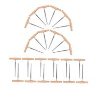 Beaupretty 24 Piezas Herramienta de cadena de violín escariador de agujeros de clavija de violín Herramienta de escarcha de agujeros Beige