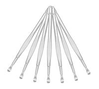 Beaupretty 24piezas Cucharas Inoxidable Para Limpieza De Oídos Herramienta De Eliminación De Cera Para Set Higiénico y Reutilizable Para Diseño Antideslizante