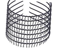 Beaupretty 24piezas Diademas De Hierro Negras Con Dientes Paquete De Accesorios Para Mujer Bandas Elásticas Para Cabello Resistentes y Duraderas Diseño Simple y Funcional Para Uso Diario