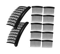 Beaupretty 24piezas Peine Vintage de Dientes Peineta Lateral de Plástico con Ondas para Velo de Novia Bodas y Ocasiones Especiales