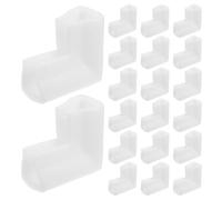Beaupretty 25 Unidades Protector de Esquinas de Algodón Perla para Marcos y Vidrio, Estructura de Ángulo Recto, Protección Mejorada y Reutilizable para Envíos y Logística, Color Blanco,