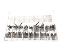 Beaupretty 270 Piezas Conjunto de Pasadores de Reloj Inoxidable con Caja de Almacenamiento Transparente Herramienta de Reparación de Correas de Reloj Resistente y
