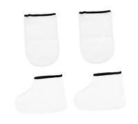 Beaupretty 2pares Mascarilla Exfoliante para Pies Guantes de Parafina para Manos y Pies Cuidado de Spa Material Extraíble Función de Exfoliación Uso Baño de Cera