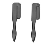 Beaupretty 2pcs Peaching Peach Pegs Combs De Acero Inoxidable Eyebrow Combs Cepillos De Cejas