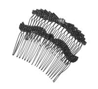 Beaupretty 2piezas Accesorios Cabello de Novia Peinetas Brillantes Gemas de Imitación Horquilla de Metal para Peinados de Boda Adornos Pelo para Uso Diario Eventos de Boda