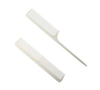 Beaupretty 2piezas Accesorios Para Cortar El Cabello Peines Inoxidable Plateados Para Fácil De Usar