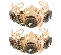 Beaupretty 2piezas Adorno el Cabello de Tai Chi Tocado Retro Asiático Antiguo Accesorio de Estilo Clásico para Hombres y Mujeres con Diseño de Moneda