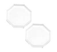 Beaupretty 2piezas Almohadilla Cristal Pestañas Postizas Pegamento Octogonal Junta Vidrio Fácil Limpiar