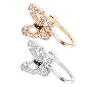 Beaupretty 2piezas Aros Nasales Pequeños Sin Perforar Joyas Nasales para Mujeres Aro Nasal De Clip