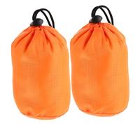 Beaupretty 2piezas Bolsa De Almacenamiento para Camping Viajes y Bicicleta Ligera y Compacta con Cordón Práctica Organizadora De Reutilizable para Emergencias y Protección El Hogar