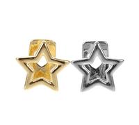 Beaupretty 2piezas Brackets De Moda Estrella De Rejillas Extraíbles Punk Hip Hop para Hombres Mujeres Accesorios De Disfraz De Fiesta para Halloween Accesorios De Fotos De Fiestas De Disfrace