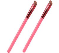Beaupretty 2piezas Brocha De Cejas Angulada De Herramienta De Maquillaje Portátil Para Diseño y Definición De Cejas y Ojos Cepillo De Sombreado Para Maquillaje Accesorio Práctico y Ligero