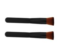 Beaupretty 2piezas Brocha De Maquillaje De Fundación Pinceles Para Base Líquida y Polvo Herramientas De Maquillaje Profesional Aplicador Compacto y Portátil Para Acabado Suave y Uniforme