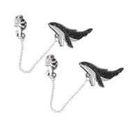 Beaupretty 2piezas Broches De Ballena Astronauta Kawaii Para Chaquetas y Vestidos Alfileres Para Hombres y Mujeres Accesorios Creativos Para Bufandas y Mochilas