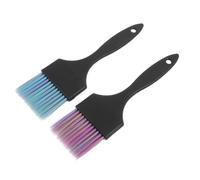 Beaupretty 2piezas Cepillo Cuidado Del Cabello Pinceles Aplicadores De Color Cabello Mango Corto Doméstico y Salones De Aplicador De Aceite De Raíz Herramientas Para