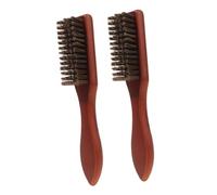 Beaupretty 2piezas Cepillo De Madera Para Barba y Cabello Cepillo Desenredante y Alisador Para Estilo y Limpieza De Barbas Para Viajes