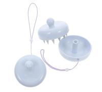 Beaupretty 2piezas Cepillo Exfoliante De Silicona Para Cabelludo Unidades Suave Con Funda y Correa Para Ducha