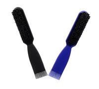 Beaupretty 2piezas Cepillo y Peine Para Herramientas De Cuidado Cerdas De Nylon Para Peinar y Mantener La Facilidad Color Negro y Azul
