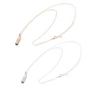 Beaupretty 2piezas Collar Antídoto Romántico para San Valentín Collares Anilla Decorativa como Cadena para Clavícula para Mujer Obsequio para Pareja