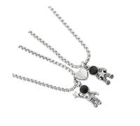 Beaupretty 2piezas Collar de Pareja Imán Decorativo Colgante de Astronauta Joyería Cuello para Regalar Tu Pareja