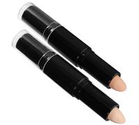 Beaupretty 2piezas Corrector De Maquillaje Barras Doble Cabeza Barra De Resaltador Para Rostro Artículos De Maquillaje Para Mujeres