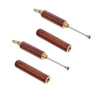 Beaupretty 2piezas Cuchara De Madera Oídos Limpiadores De Cera Retro Herramientas De Manualidades Duraderas Palillos Portátiles Para Uso Doméstico